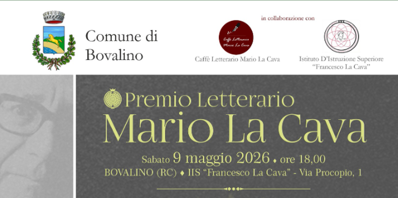 Domani la diretta del Premio Letterario Mario La Cava